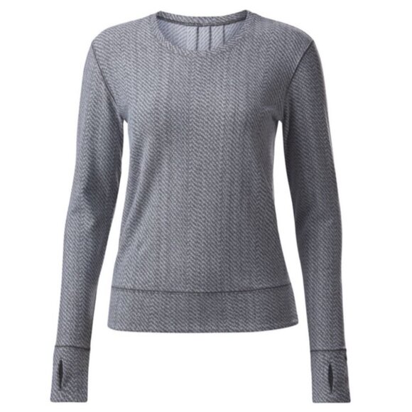 Lululemon Rush Hour Long Sleeve Running Pullover Top Size 2 Grey Running Shirt - Picture 3 of 12